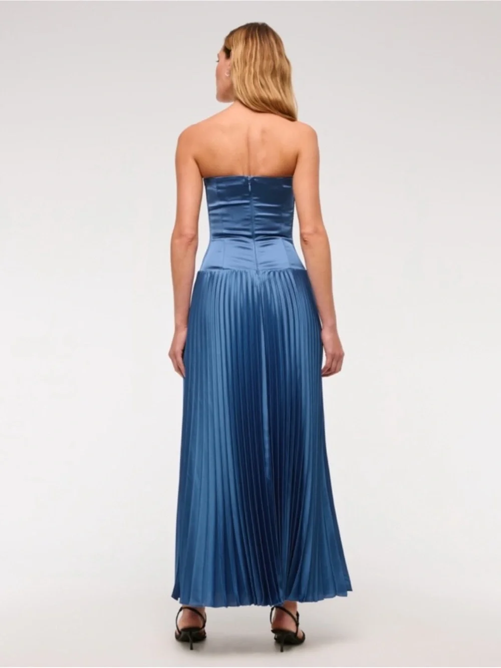 Abercrombie & Fitch Giselle Drop-Waist Maxi Dress in Sunny Yellow